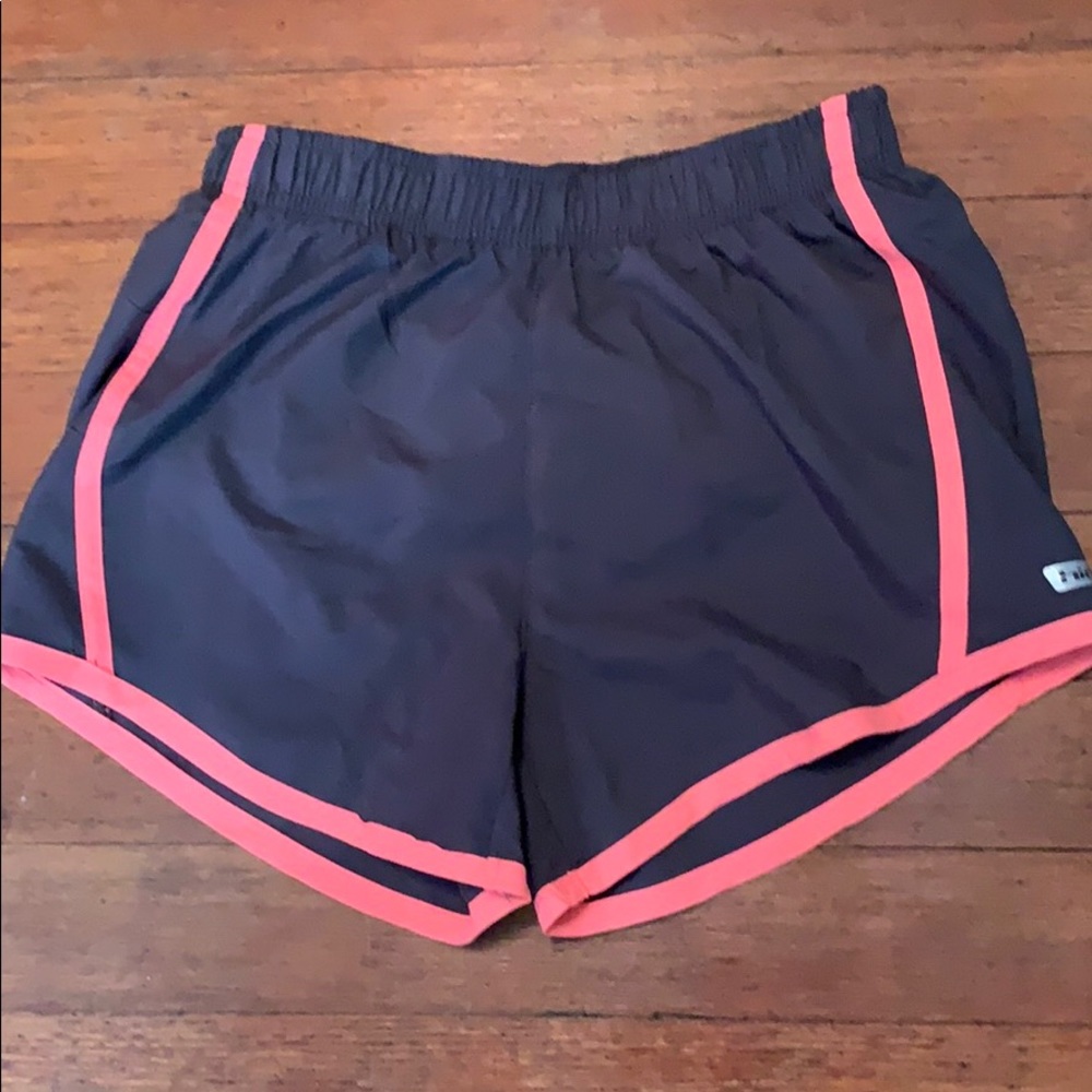 Dark Grey with pink stripe shorts